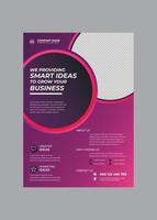 Modern corporate business flyer design template vector