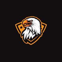 Eagle shield Logo Vector Design Template