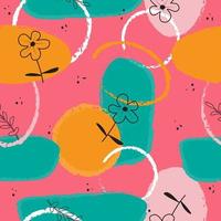 Abstract floral surface pattern seamless background vector