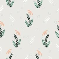 Seamless hand drawn cute floral  pattern background vector