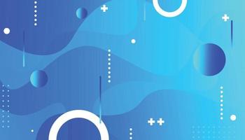 Blue abstract liquid background. Dynamic shapes template. vector