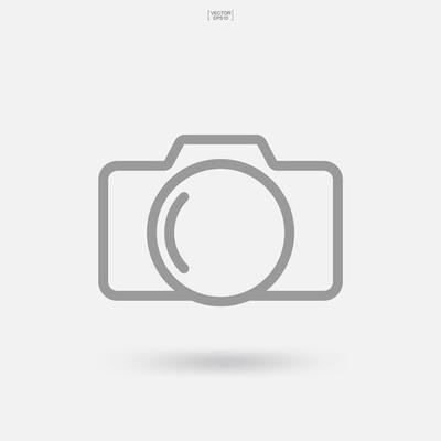 Camera sign and symbol. Photo icon or image icon. Vector.