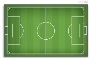 Football field or soccer field background. Vector green court for create soccer game. Vector.