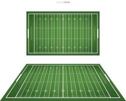 American football field with line pattern area for background. Perspective views of football field. Vector. vector