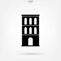 Building icon. Architecture identity with detail and element design. Vector. vector
