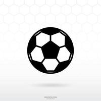 icono de pelota de fútbol de fútbol. Signo de deporte de fútbol y símbolo para el diseño de plantillas. vector. vector