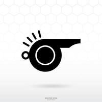 Whistle icon. Soccer football sport sign and symbol for template design. Vector. vector