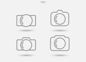 Camera sign and symbol. Photo icon or image icon. Vector. vector