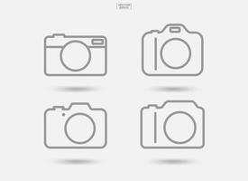 Camera sign and symbol. Photo icon or image icon. Vector. vector