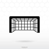 Soccer goal and net icon. Soccer football sport sign and symbol for template design. Vector. vector