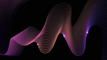 Abstract wave gradient line background vector