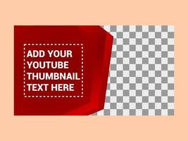 thumbnail video content design template. vector