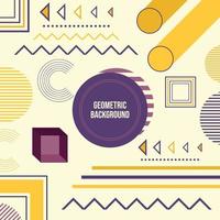 geometric background design vector