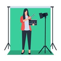 Video Maker Concepts vector