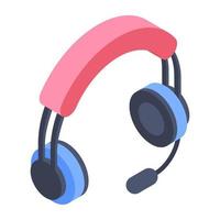 conceptos de auriculares de moda vector