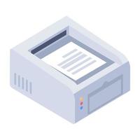 Trendy Printer Concepts vector