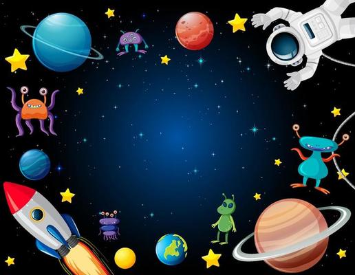 Free outer space - Vector Art