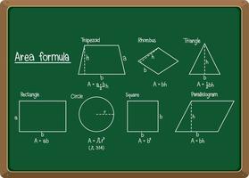 fórmula matemática en pizarra aislado vector