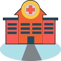 Hospital symbol for street placard or web icon vector