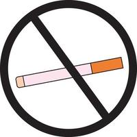 symbol for no smoking area vector