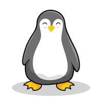 ilustración de animales lindos de dibujos animados de pingüino vector