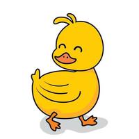 Baby Duck Cute Cartoon Illustrations vector