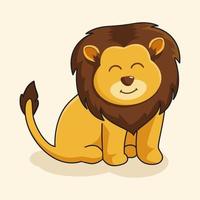 Cute Lion Illustrations Cartoon vector