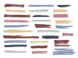 Brush paint strokes vector