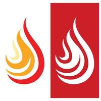 Fire Logo Template  Flame Symbol  Icon Vector