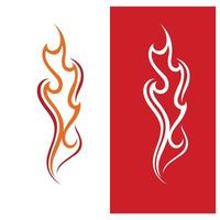 Fire Logo Template  Flame Symbol  Icon Vector