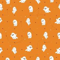 Zodiac of the ghost Halloween seamless pattern vector