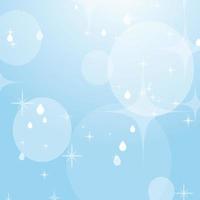 Light blue abstract background with stars and bokeh. Beautiful sky. Simple flat vector illustration.