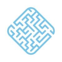 Easy maze. Game for kids. Puzzle for children. Labyrinth conundrum. Vector illustration.
