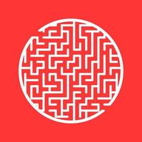 Abstract labyrinth. Game for kids. Puzzle for children. Maze conundrum. Vector illustration.