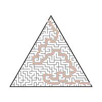 Difficult big maze. Game for kids and adults. Puzzle for children. Labyrinth conundrum. Flat vector illustration.