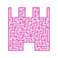 Abstract labyrinth. Game for kids. Puzzle for children. Maze conundrum. Vector illustration.