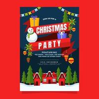 Christmas Invitation Poster vector