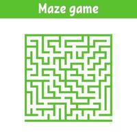 Abstract maze. Game for kids. Puzzle for children. Cartoon style. Labyrinth conundrum. Color vector illustration. The development of logical and spatial thinking.