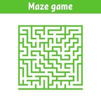 Abstract maze. Game for kids. Puzzle for children. Cartoon style. Labyrinth conundrum. Color vector illustration. The development of logical and spatial thinking.