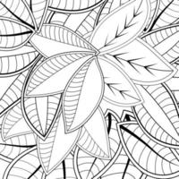 flor mehndi, adorno decorativo en estilo étnico oriental, adorno de doodle, dibujo a mano de contorno. página de libro para colorear. vector