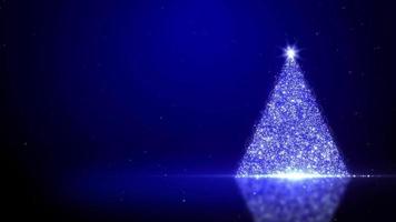 Glittering Christmas Tree. Christmas, new year and winter holidays themed background animations