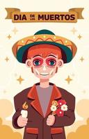 concepto de dia de los muertos vector