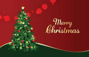 Realistic Christmas Tree Background