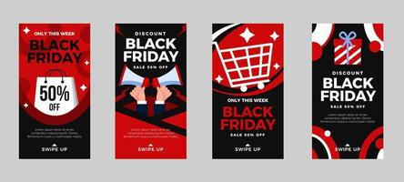 Black Friday Huge Sale Social Media Template vector