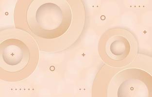 Circle Luxury Beige Background vector