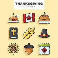 Thanksgiving Icon Set vector