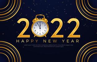 Happy New Year 2022 Background vector