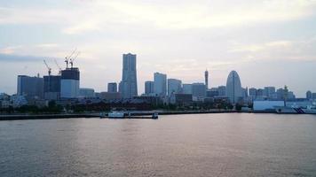 prachtig gebouw rond de stad Yokohama in Japan video