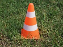 Traffic cone sign photo