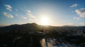 bela cidade de Sapporo e natureza no Japão Hokkaido video